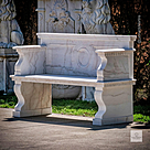 imagem do produto Banco Verona em Mármore Branco 140cm VRMP372 Sofisticação Quinta DellArte