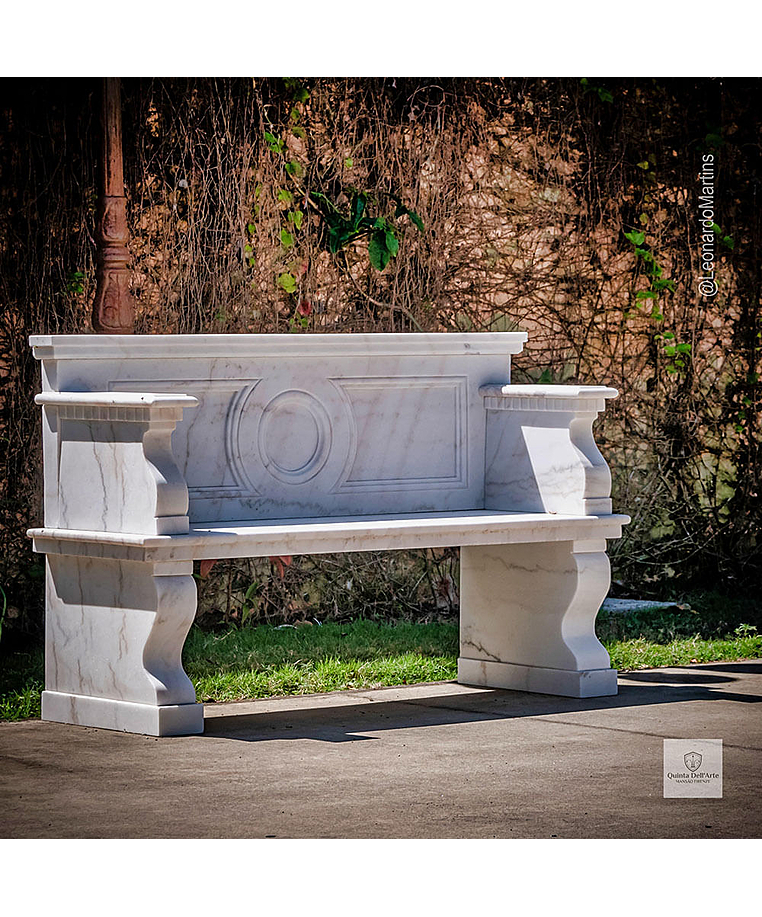 imagem do produto Banco Verona M�rmore Branco 140cm - VRMP372