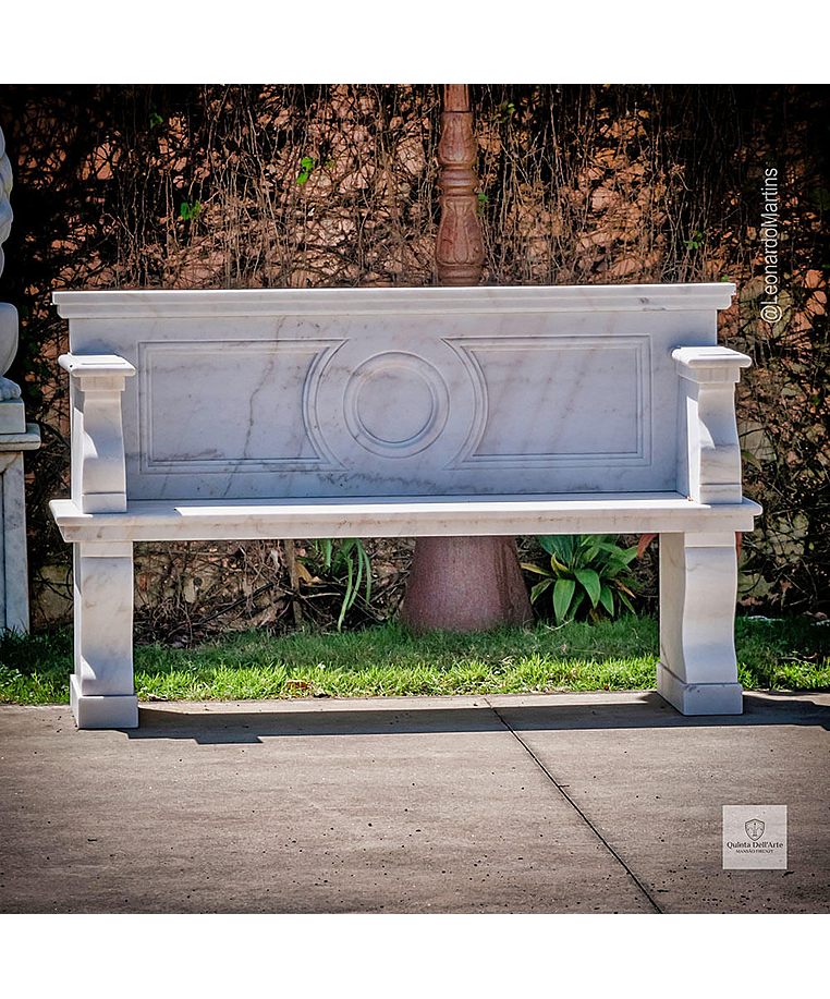 imagem do produto Banco Verona M�rmore Branco 140cm - VRMP372