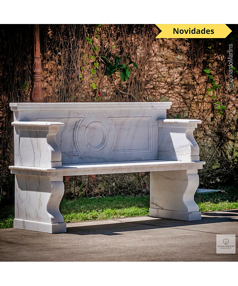 imagem do produto Banco Verona M�rmore Branco 140cm - VRMP372