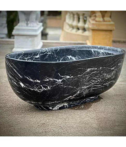 imagem de Banheira Nero Eleganza 55cm VRMP366 Sofisticação em Mármore