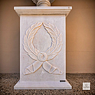 imagem do produto Base em Mármore Branco 100cm VRMP340 Elegância e Sustentação