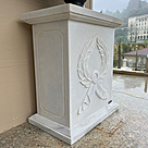 imagem do produto Base em Mármore Branco 80cm VRMP339 Sofisticação e Destaque