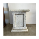 imagem do produto Base Esculpida em Mármore Branco 50cm VRMP291 
