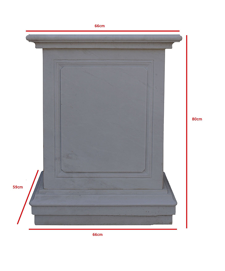 imagem do produto Base Grande em Mármore 80cm VRMP224 Para Esculturas e Projetos de Alto Padrão 