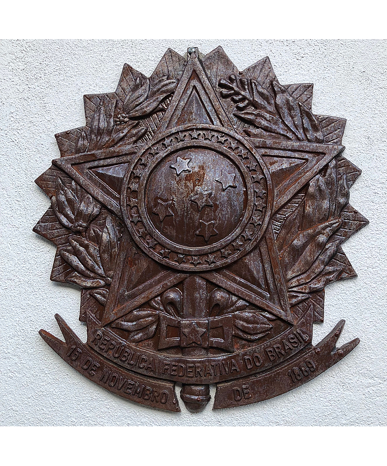 imagem do produto Brasão da República 50cm em Ferro Fundido VRFF273 Decorativo para Projetos Institucionais 