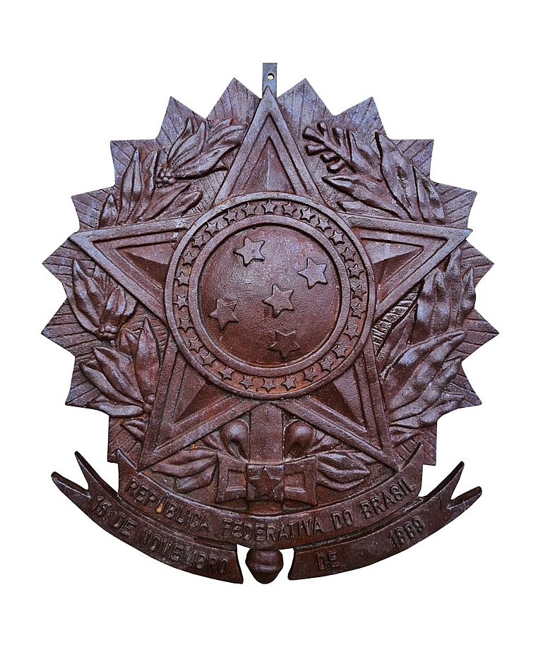 imagem do produto Brasão da República 50cm em Ferro Fundido VRFF273 Decorativo para Projetos Institucionais 