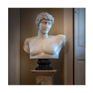 imagem do produto Busto Antínoo Mármore Branco 80cm BMP023 Escultura Clássica e Sofisticada