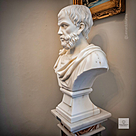 imagem do produto Busto Aristóteles em Mármore Branco 70cm BMP052 Sabedoria e Tradição
