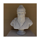 imagem do produto Busto Confúcio em Mármore Branco 75cm - BMP086