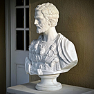 imagem do produto Busto Cosme I de Médici em Mármore Branco 80cm BMP082 Poder e Renascença