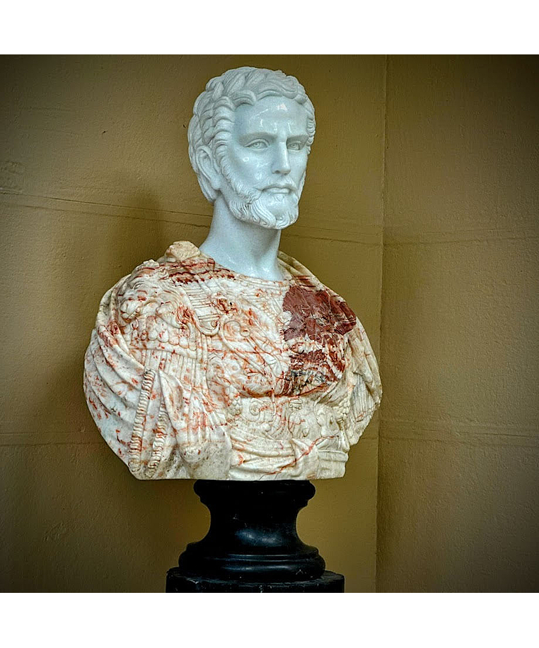 imagem do produto Busto Cosme I de M�dici M�rmore Rosso 80cm - BMP082C