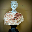 imagem do produto Busto Cosme I de M�dici M�rmore Rosso 80cm - BMP082C