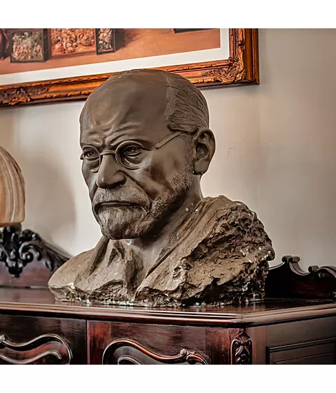 imagem de Busto de Bronze Sigmund Freud 60cm BBZ077 Escultura Artística Personalidade Histórica 