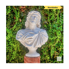 imagem do produto Busto de Jesus Cristo em M�rmore Branco 79cm - BMP061