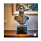 imagem do produto Busto Dom Pedro I em Bronze 84cm BBZ022  Escultura Clássica com Base em Mármore