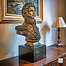 imagem do produto Busto Dom Pedro I em Bronze 84cm BBZ022  Escultura Clássica com Base em Mármore