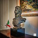 imagem do produto Busto Dom Pedro I em Bronze 84cm BBZ022  Escultura Clássica com Base em Mármore