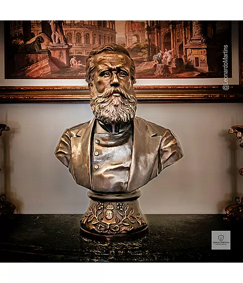 imagem de Busto Dom Pedro II em Bronze 70cm - BBZ085