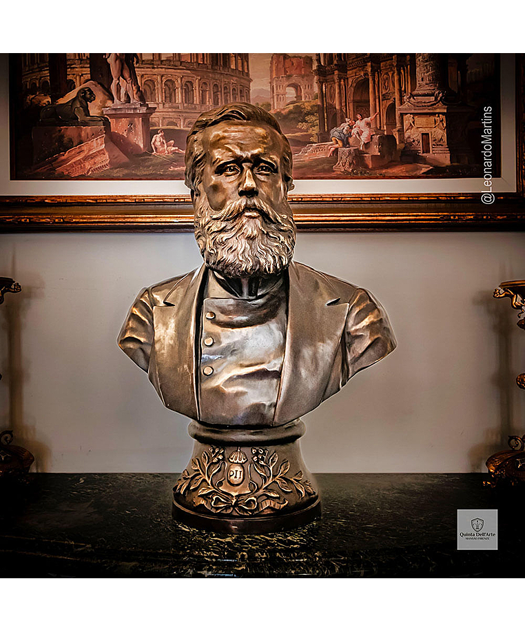 imagem do produto Busto Dom Pedro II em Bronze 70cm - BBZ085