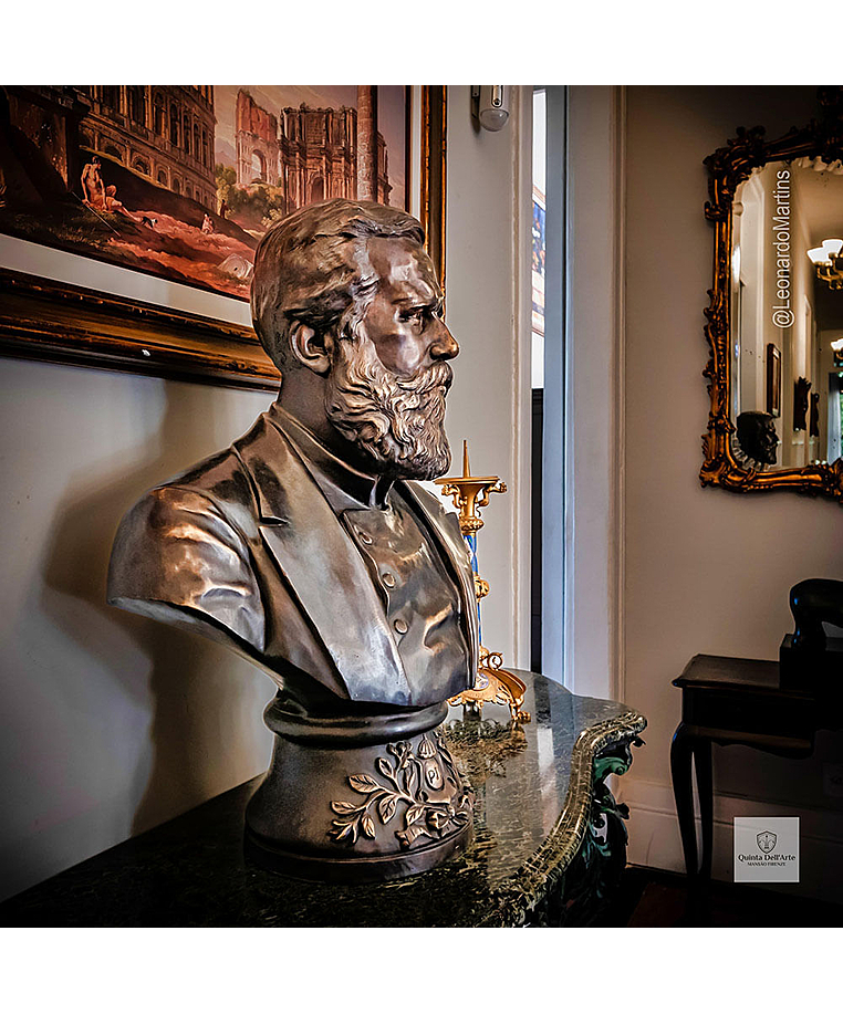 imagem do produto Busto Dom Pedro II em Bronze 70cm - BBZ085