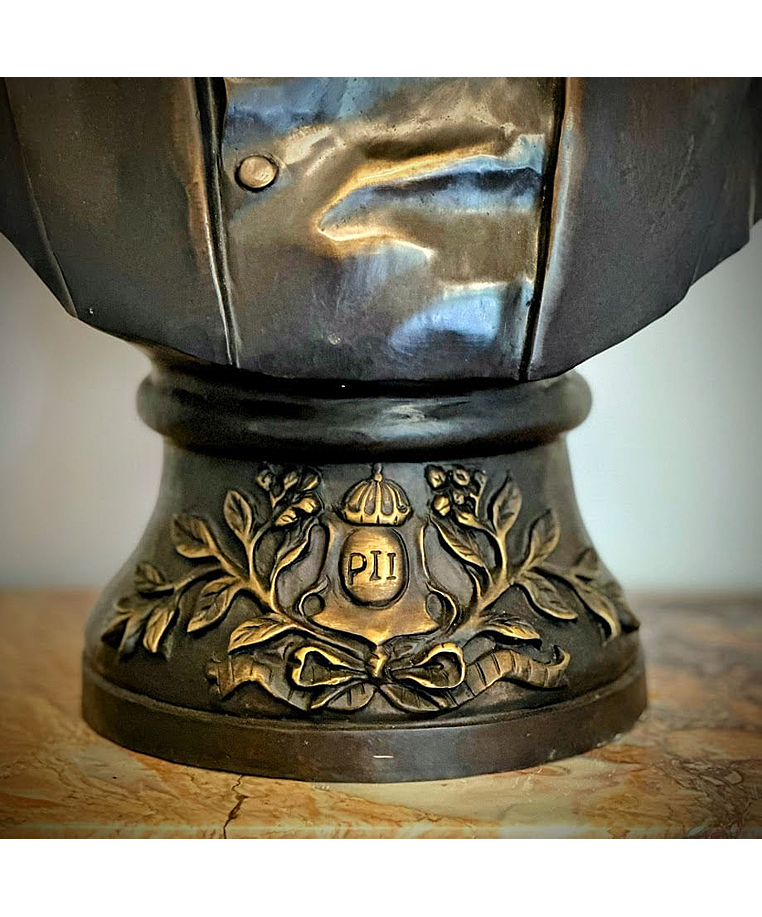 imagem do produto Busto Dom Pedro II em Bronze 70cm - BBZ085