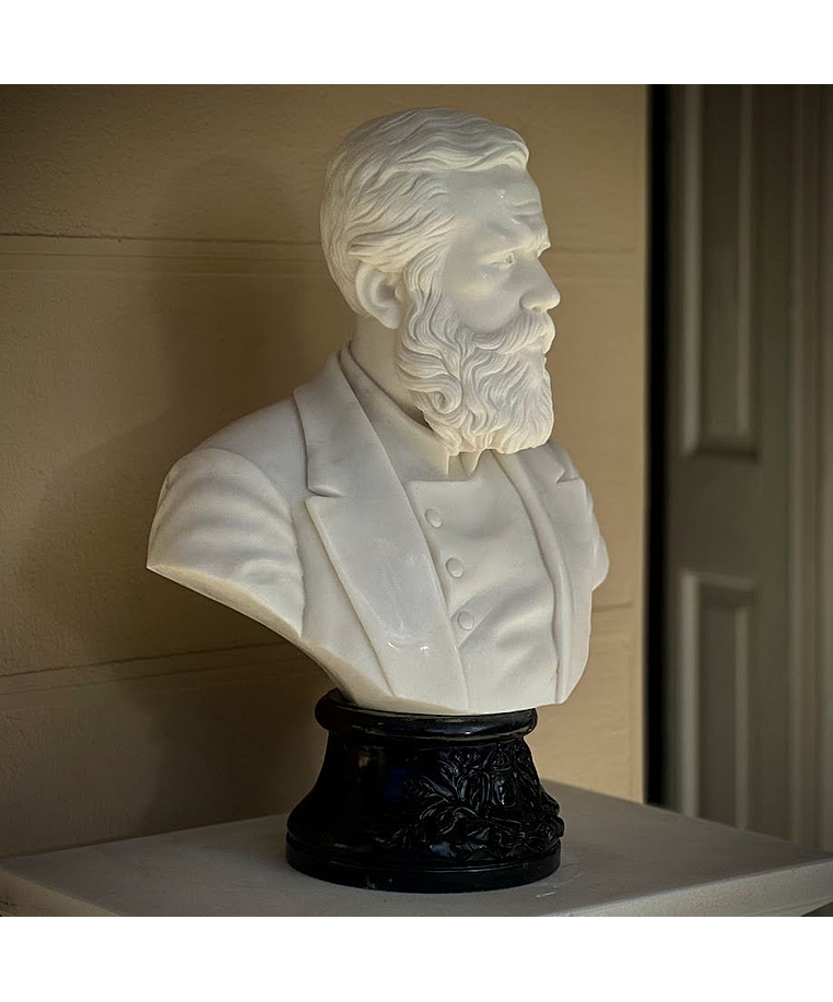 imagem do produto Busto Dom Pedro II M�rmore Branco 70cm - BMP084