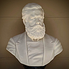 imagem do produto Busto Dom Pedro II M�rmore Branco 70cm - BMP084