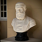 imagem do produto Busto Dom Pedro II M�rmore Branco 70cm - BMP084