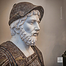imagem do produto Busto em Mármore Soldado Romano IV 84cm BMP045 Escultura de Luxo