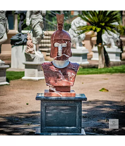 imagem de Busto Espartano M�rmore 82cm - BMP074