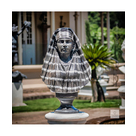 imagem do produto Busto Fara� em M�rmore Preto 87cm - BMP063