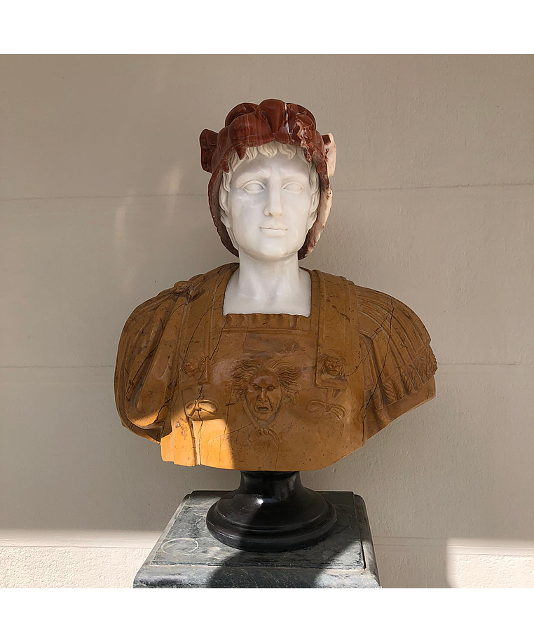 imagem do produto Busto Hércules B 75cm BMP020 Força e Imponência Clássica