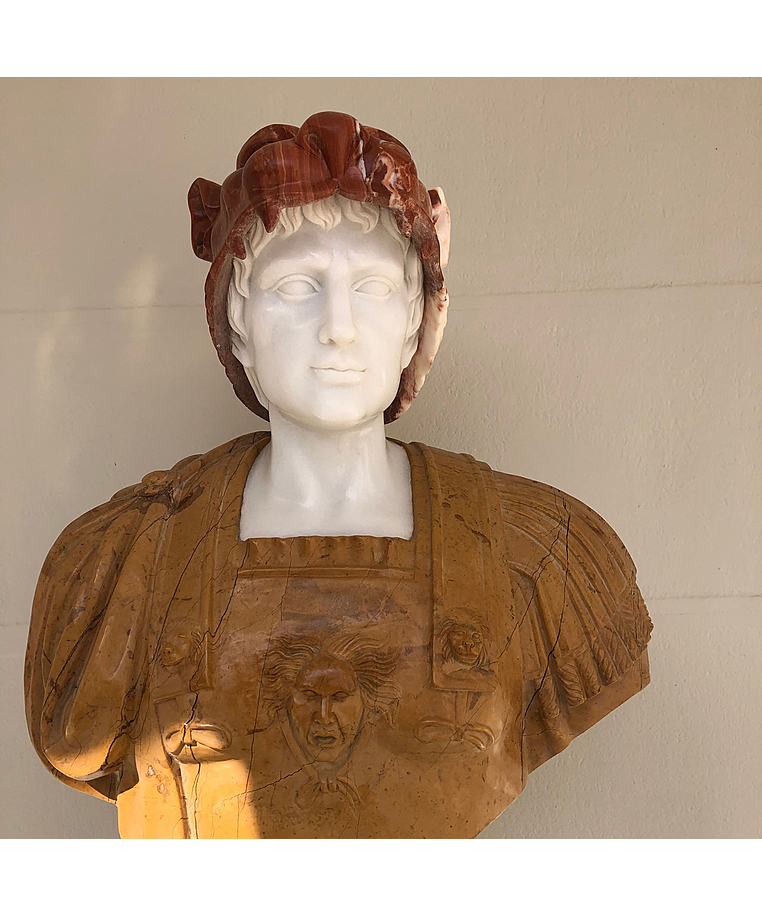 imagem do produto Busto Hércules B 75cm BMP020 Força e Imponência Clássica