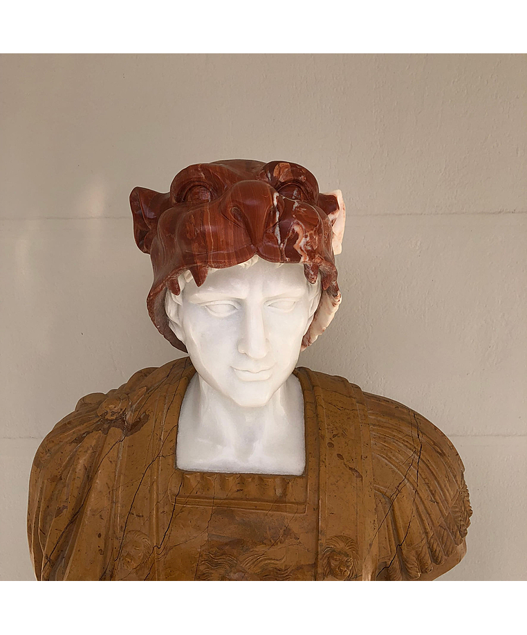 imagem do produto Busto Hércules B 75cm BMP020 Força e Imponência Clássica