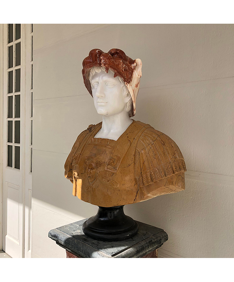 imagem do produto Busto Hércules B 75cm BMP020 Força e Imponência Clássica