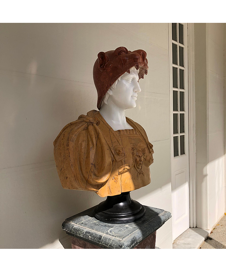 imagem do produto Busto Hércules B 75cm BMP020 Força e Imponência Clássica