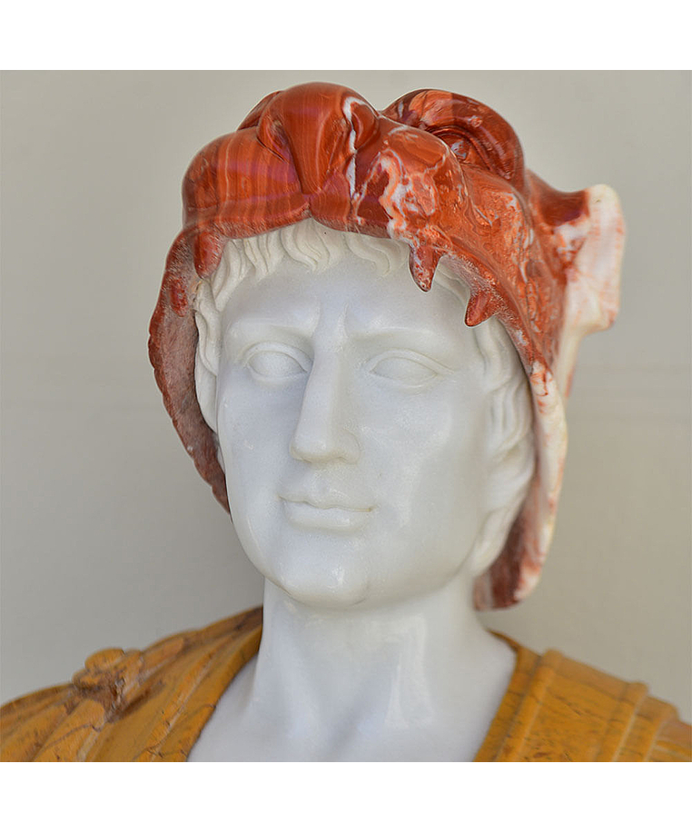 imagem do produto Busto Hércules B 75cm BMP020 Força e Imponência Clássica