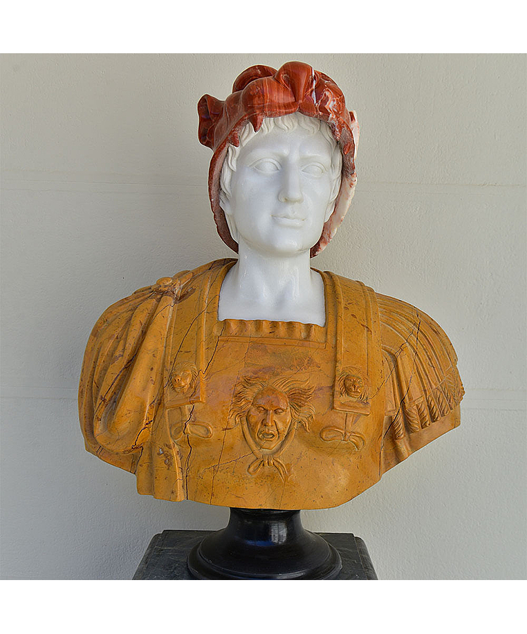 imagem do produto Busto Hércules B 75cm BMP020 Força e Imponência Clássica