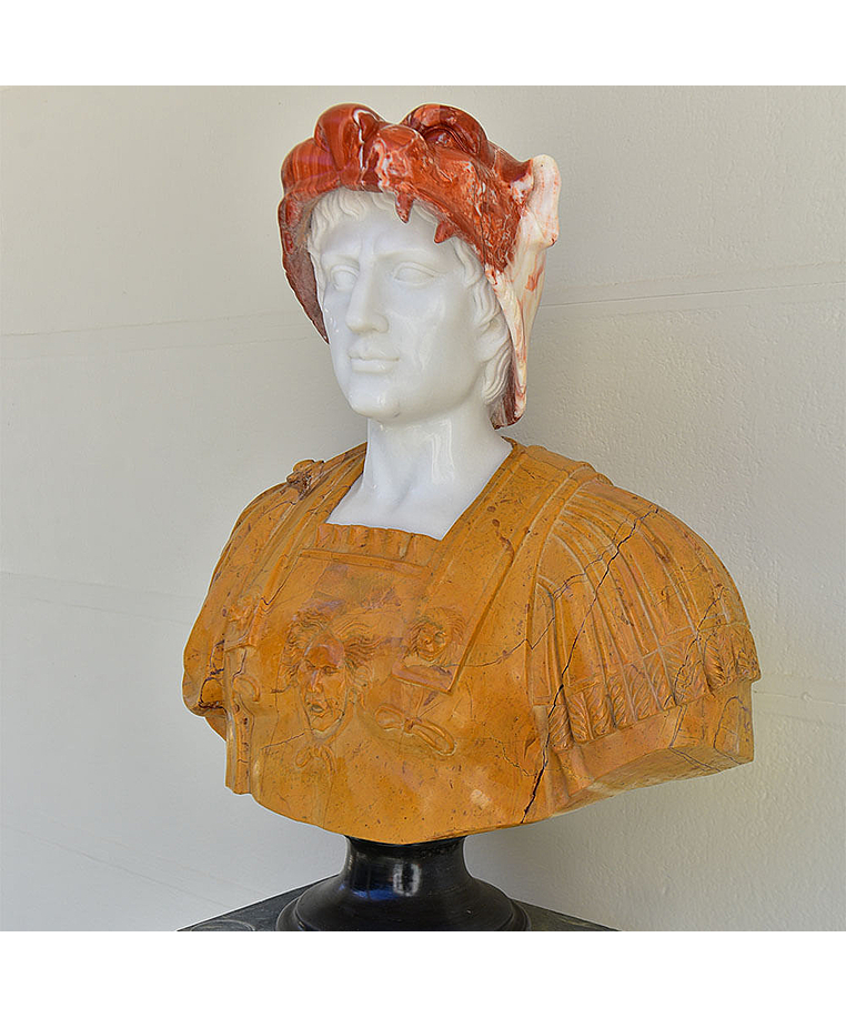 imagem do produto Busto Hércules B 75cm BMP020 Força e Imponência Clássica