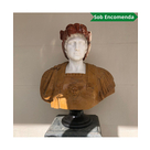 imagem do produto Busto Hércules B 75cm BMP020 Força e Imponência Clássica
