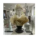 imagem do produto Busto Hércules IV em Mármore 80cm BMP036 Força e Grandiosidade