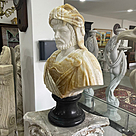 imagem do produto Busto Hércules IV em Mármore 80cm BMP036 Força e Grandiosidade