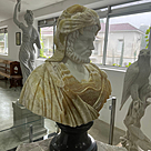 imagem do produto Busto Hércules IV em Mármore 80cm BMP036 Força e Grandiosidade