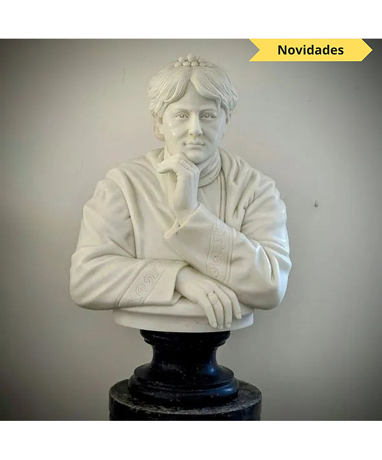 imagem do produto Busto Helena Blavatsky em M�rmore Branco 90cm - BMP079