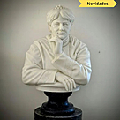 imagem do produto Busto Helena Blavatsky em M�rmore Branco 90cm - BMP079