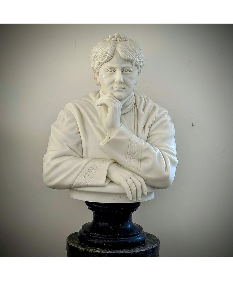 imagem do produto Busto Helena Blavatsky em M�rmore Branco 90cm - BMP079