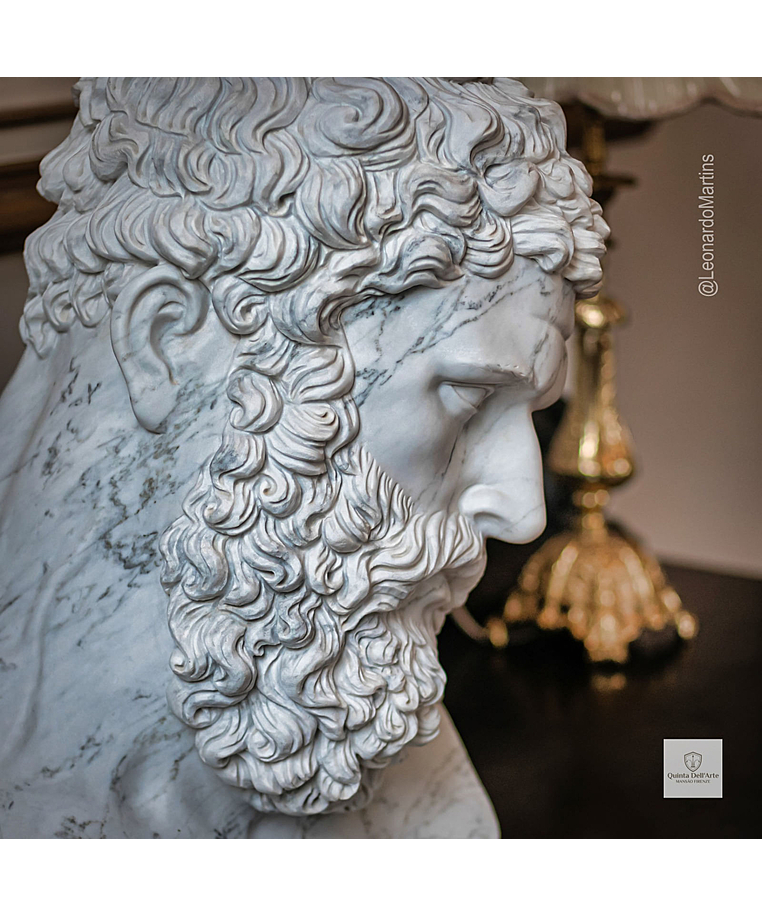 imagem do produto Busto H�rcules em M�rmore Carrara 50cm - BMP081C