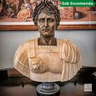 imagem do produto Busto Imperador Romano C�sar em M�rmore Color e Bronze 80cm - BMP073