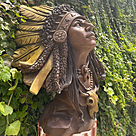 imagem do produto Busto Indígena em Bronze 60cm BBZ052 Escultura Artística Sofisticada